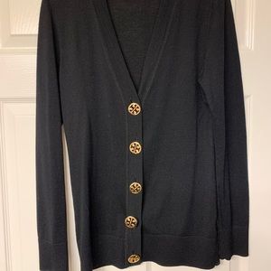 Tory Burch dark navy sweater